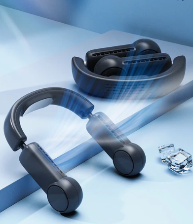 Portable Mini Neck Fan Portable air conditioner Fan USB Rechargeable, Air Cooler Cooling Wearable Neckband Fans