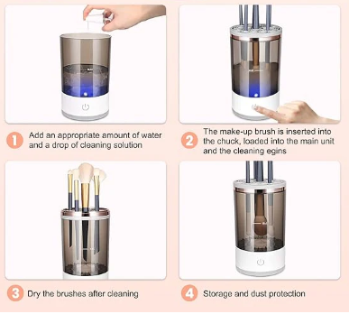 Automatic Multi Brush Cleaner, Multi Makeup Brush Cleaner, Electric Makeup Brush Cleaner